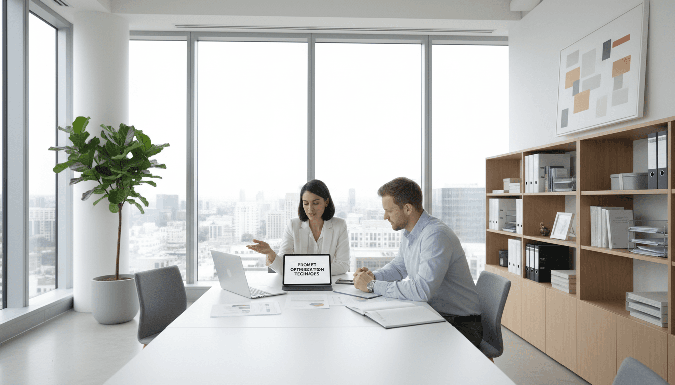 Professional consultant in a calm meeting with a client